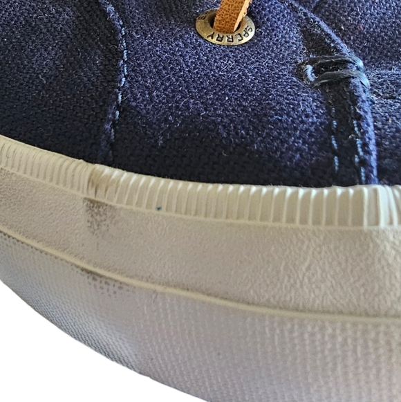 Sperry Crest Vibe Navy Blue Canvas Shoes | Women's Size 11 - Picture 11 of 12